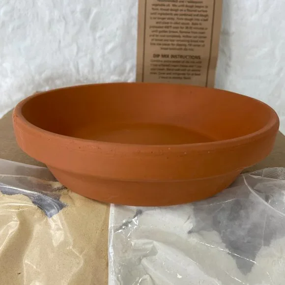 Vintage Brewhouse Beer Bread Bowl and Dip Baking Kit Terra Cotta - Picture 3 of 6